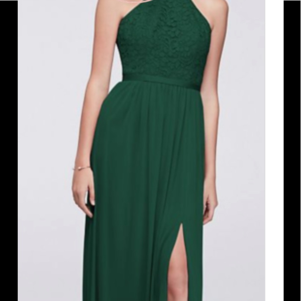 David’s bridal bridesmaid dress juniper size 2